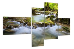 Řeka v lese - obraz (110x70cm)