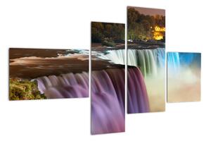 Abstraktní vodopády - obraz (110x70cm)
