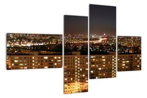 Noční město - obraz (110x70cm)