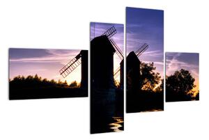 Větrné mlýny - obraz (110x70cm)