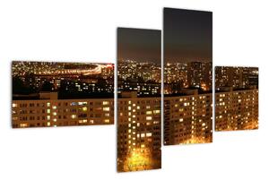 Noční město - obraz (110x70cm)