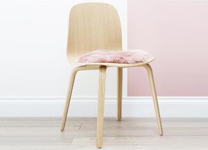 Skinnwille Home Collection Kožešina na židli Gently, růžová, O34 cm