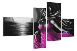 Abstraktní obraz ženy (110x70cm)