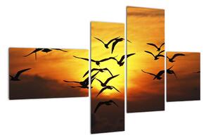 Obraz letících ptáků (110x70cm)