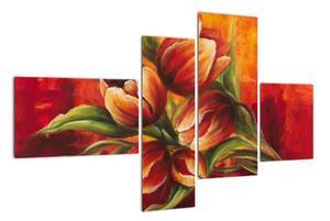 Obraz tulipánů na stěnu (110x70cm)