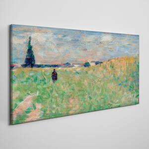 Obraz na plátně Obraz na plátně Letní krajina Seurat