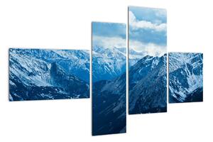 Panorama hor v zimě - obraz (110x70cm)