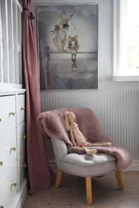 Skinnwille Home Collection Pléd Fluffy, umělá kožešina, růžový, 120x180 cm