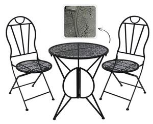 Set zahradního nábytku SUSAN černý GOM8244