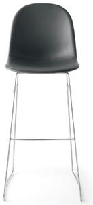 Connubia Barová židle Academy, kov, umělá kůže Ekos, v.sedu 81 cm, CB1675-EK Podnoží: Matný černý lak (kov), Sedák: Umělá kůže Ekos - Black (černá)
