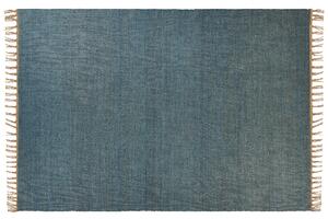 Jutový koberec 160 x 230 cm modrý LUNIA