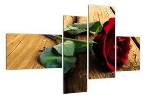 Ležící růže - obraz (110x70cm)