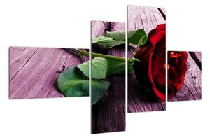 Ležící růže - obraz (110x70cm)