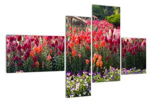 Obraz květinové zahrady (110x70cm)