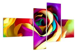 Abstraktní obraz růže (110x70cm)