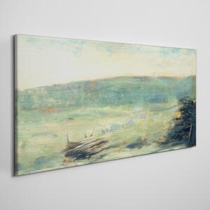 Obraz na plátně Obraz na plátně Krajina v Saint Ouen Seurat