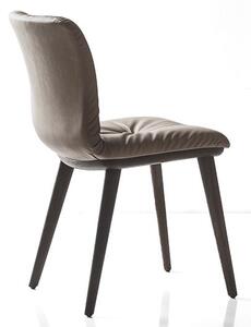 Calligaris Jídelní židle Annie Soft Vintage umělá kůže CS1846-V Podnoží: Kouřový jasan (dřevo), Sedák: Umělá kůže Vintage - Ebony (černohnědá)