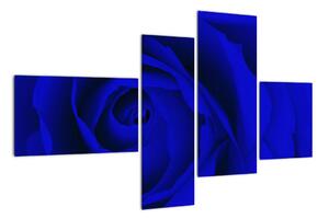 Detail modré růže - obraz (110x70cm)