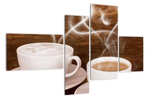 Kávové šálky - obrazy (110x70cm)