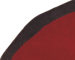 Nanimarquina Kulatý vlněný koberec Aros Barva: Red-Black (červeno-černá), Rozměr: Ø 100 cm