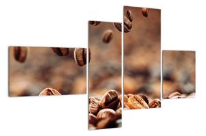 Kávová zrna, obrazy (110x70cm)