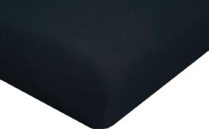 AARYANS Jersey prostěradlo černé Rozměry: 160 x 200 cm