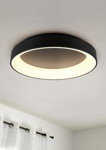 Trio 671290132 LED přisazené stropní svítidlo Girona 1x48W | SMD | 5600lm | 2700-6000K - stmívatelné, nastavení teploty osvětlení, paměťová funkce, noční režim, dálkové ovládání matná černá