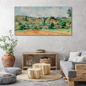 Obraz na plátně Obraz na plátně Malování domy příroda