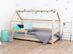 Benlemi Dětská postel domeček TERY s bočnicí Barva: Bílá, Rozměr: 80 X 160 cm