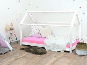 Dětská postel domeček TERY bez bočnice - Bílá, Rozměr: 70x160 cm