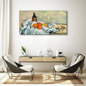 Obraz na plátně Obraz na plátně Paul láhev a ovoce