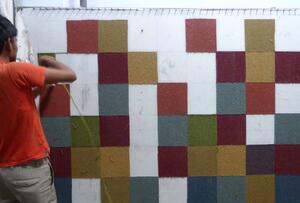 Nanimarquina Kostkovaný vlněný koberec Cuadros Rozměr koberce: 170×240 cm
