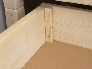 Úložný šuplík 2IN1 pod postel na kolečkách - Bílá, 90x160 cm (pod postel 90x180 cm), Zvolte variantu: S roštem a plným dnem