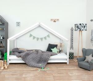 Benlemi Dětská postel domeček SIDY Zvolte barvu: Přírodní dekor bez laku, Rozměr: 90 x 180 cm