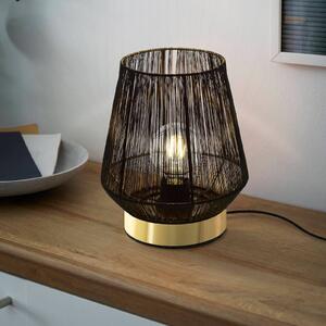 Stolní lampa Escandidos, černá/zlatá