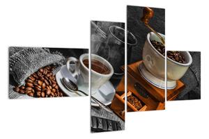 Zátiší s kávou - obraz (110x70cm)