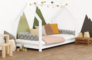 Dětská postel domeček FUNNY - Bílá, Rozměr: 80 x 160 cm