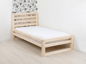 Benlemi Jednolůžková postel DELUXE Zvolte barvu: Transparentní vosková lazura matná, Rozměr: 90 x 200 cm