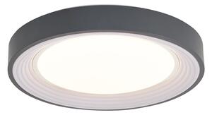 Moderní stropní svítidlo šedé s bílou 38cm vč. LED stmívatelné RGB - Kanton