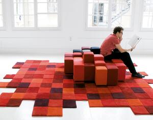 Nanimarquina Vlněný koberec Do-Lo-Rez Reds Rozměr koberce: 184x276 cm, Barevnost: Do-Lo-Rez 1 Reds