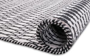 Linie Design Vlněný koberec Elliot Barva: Black-White (černo-bílá), Rozměr: 140x200 cm