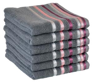 FARO Froté ručník BIANNA šedý, 50x90 cm