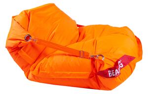 Beanbag Sedací pytel 189x140 comfort s popruhy fluo orange