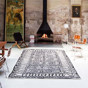 Nanimarquina Vlněný koberec Estambul, kolekce Black on white Rozměr koberce: 200×300 cm