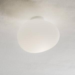 Foscarini Gregg media Stropní světlo ze skla, 27 cm, stmívatelný, Bílá / opál, Obývací pokoj / jídelna, Sklo, Design