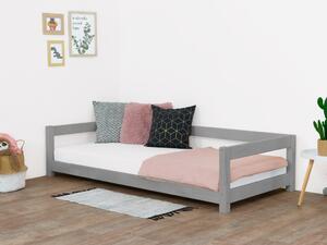 Benlemi Dětská postel STUDY Zvolte barvu: Tmavě šedá, Rozměr: 80x160 cm