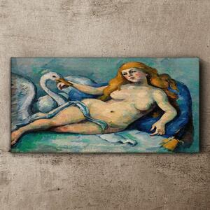 Obraz na plátně Obraz na plátně Leda a Swan Paul Cézanne