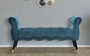 Designová lavice Dandelion 120 cm petrolejová