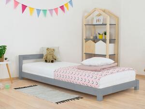 Benlemi Dětská jednolůžková postel s čelem DREAMY Rozměr: 80x160 cm, Zvolte barvu hranolů: Tmavě šedá, Zvolte barvu ploch: Tmavě šedá