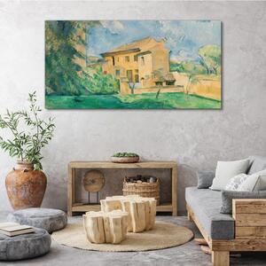 Obraz na plátně Obraz na plátně Abstrakce vesnice budova